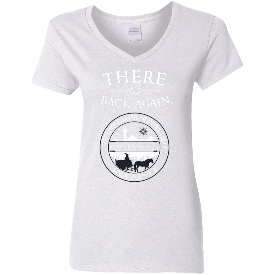 T-Shirts White / S There and Back Again Women's V-Neck T-Shirt