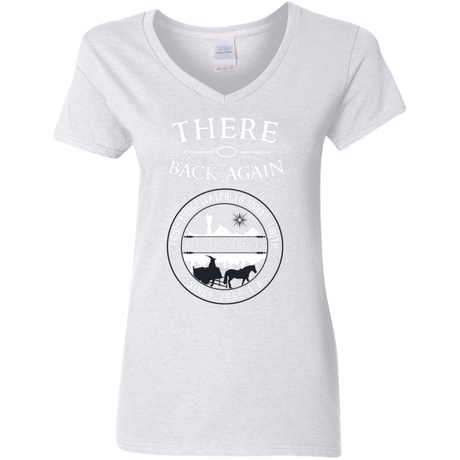 T-Shirts White / S There and Back Again Women's V-Neck T-Shirt