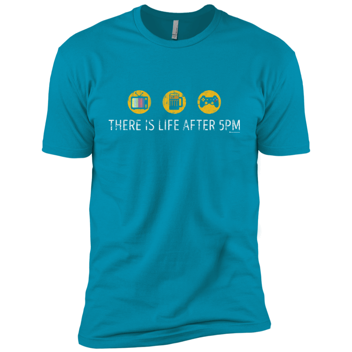 T-Shirts Turquoise / YXS There Is Life After 5PM Boys Premium T-Shirt