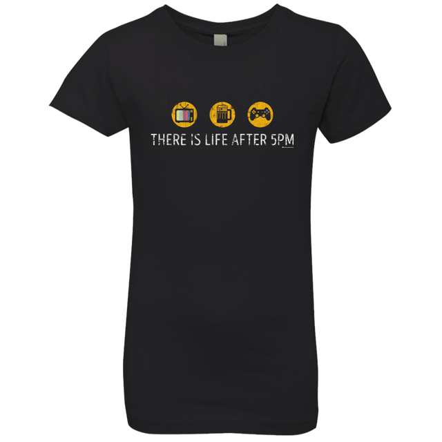 T-Shirts Black / YXS There Is Life After 5PM Girls Premium T-Shirt