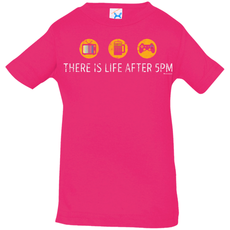 T-Shirts Hot Pink / 6 Months There Is Life After 5PM Infant Premium T-Shirt
