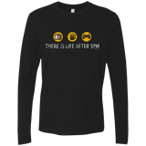 T-Shirts Black / Small There Is Life After 5PM Men's Premium Long Sleeve