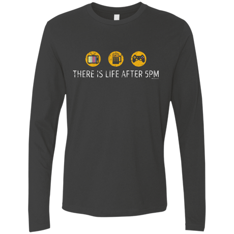 T-Shirts Heavy Metal / Small There Is Life After 5PM Men's Premium Long Sleeve