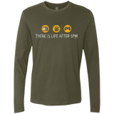 T-Shirts Military Green / Small There Is Life After 5PM Men's Premium Long Sleeve