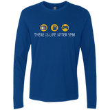 T-Shirts Royal / Small There Is Life After 5PM Men's Premium Long Sleeve