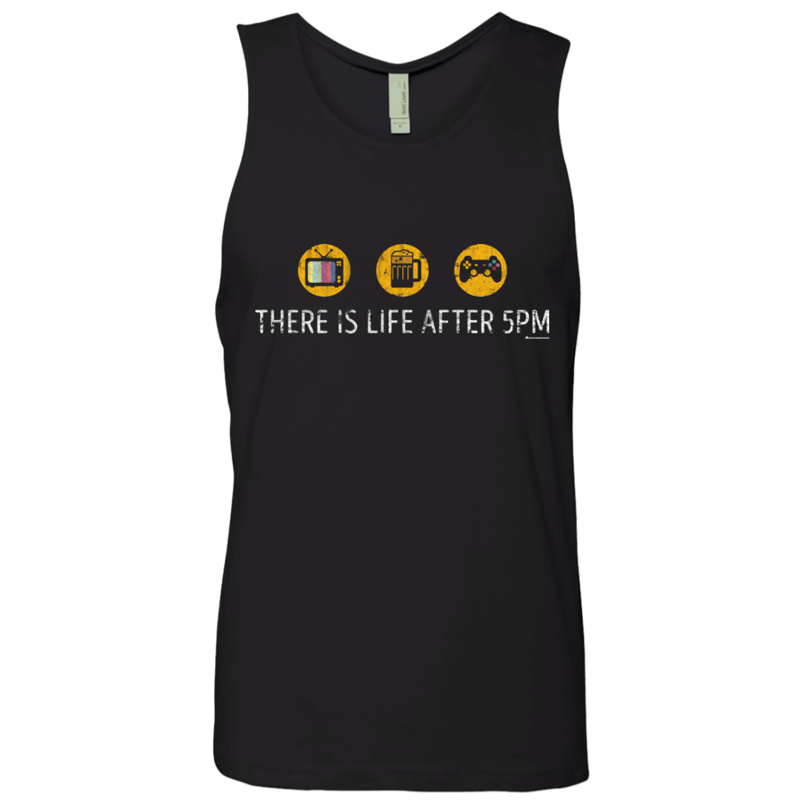 T-Shirts Black / Small There Is Life After 5PM Men's Premium Tank Top