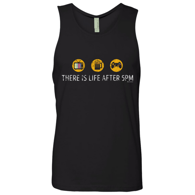 T-Shirts Black / Small There Is Life After 5PM Men's Premium Tank Top