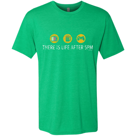 T-Shirts Envy / Small There Is Life After 5PM Men's Triblend T-Shirt