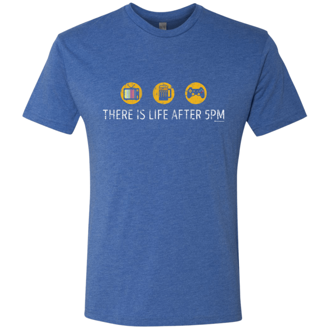 T-Shirts Vintage Royal / Small There Is Life After 5PM Men's Triblend T-Shirt