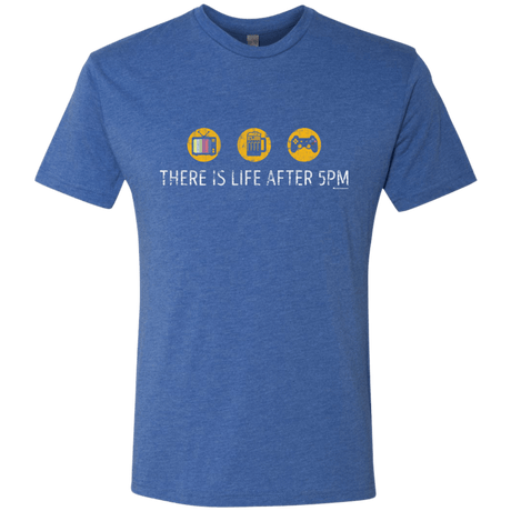 T-Shirts Vintage Royal / Small There Is Life After 5PM Men's Triblend T-Shirt