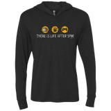 T-Shirts Vintage Black / X-Small There Is Life After 5PM Triblend Long Sleeve Hoodie Tee