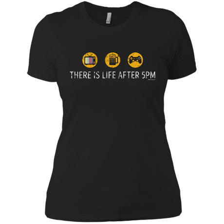 T-Shirts Black / X-Small There Is Life After 5PM Women's Premium T-Shirt