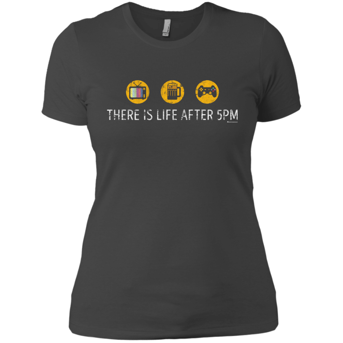 T-Shirts Heavy Metal / X-Small There Is Life After 5PM Women's Premium T-Shirt