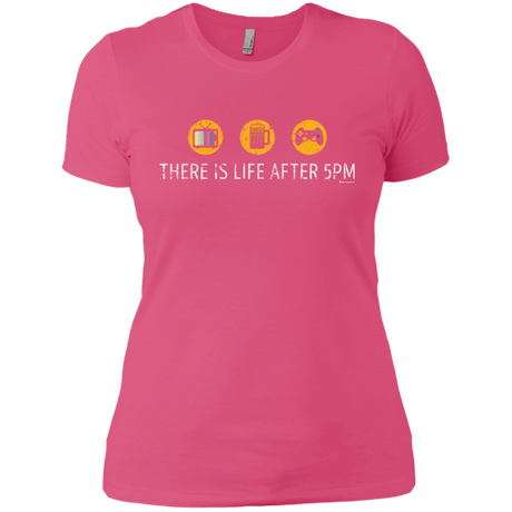 T-Shirts Hot Pink / X-Small There Is Life After 5PM Women's Premium T-Shirt