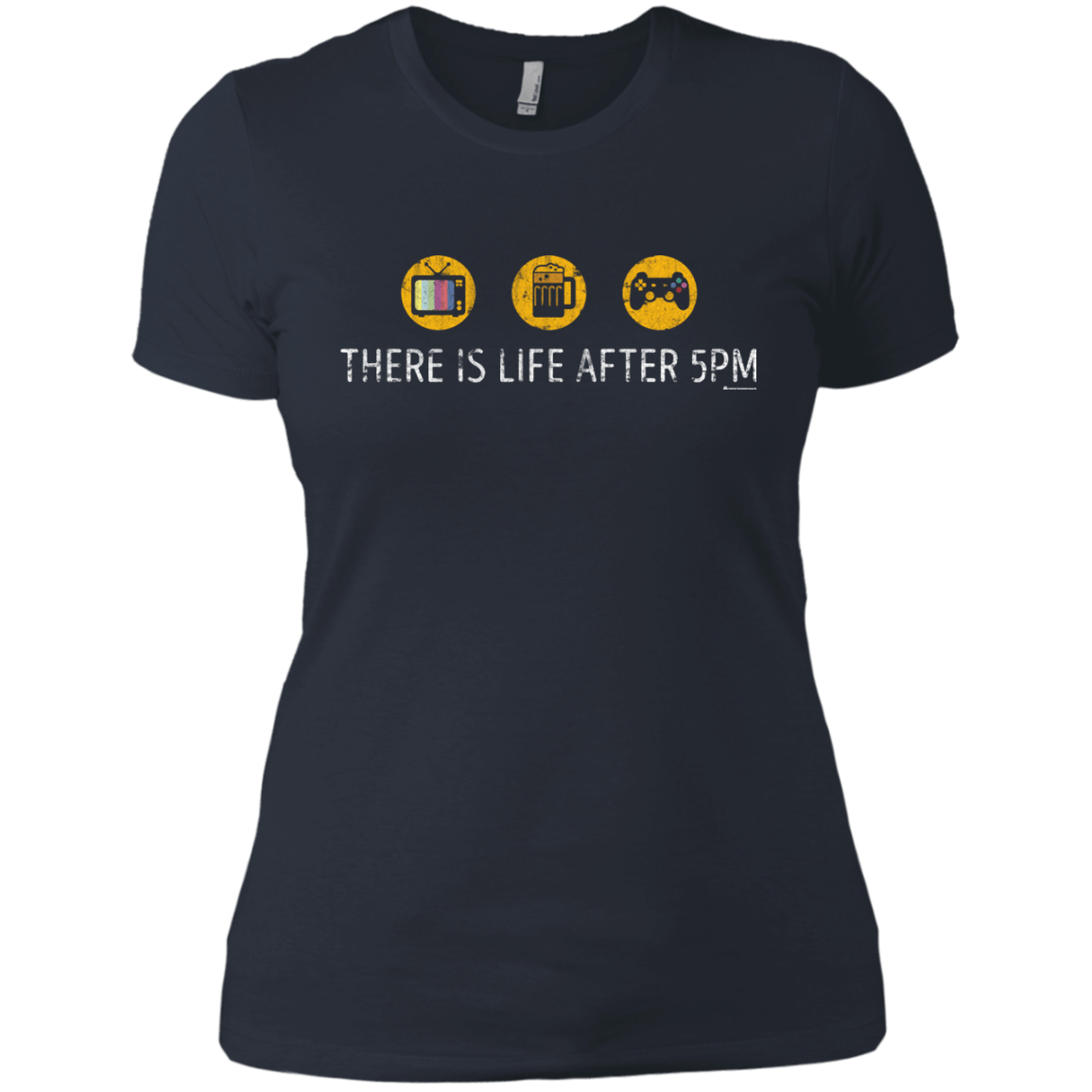T-Shirts Indigo / X-Small There Is Life After 5PM Women's Premium T-Shirt