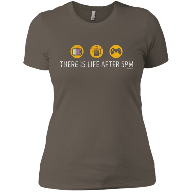 T-Shirts Warm Grey / X-Small There Is Life After 5PM Women's Premium T-Shirt