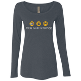 T-Shirts Vintage Navy / Small There Is Life After 5PM Women's Triblend Long Sleeve Shirt