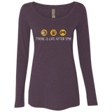 T-Shirts Vintage Purple / Small There Is Life After 5PM Women's Triblend Long Sleeve Shirt