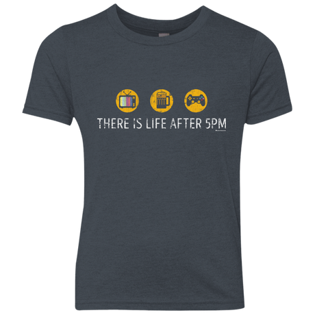 T-Shirts Vintage Navy / YXS There Is Life After 5PM Youth Triblend T-Shirt