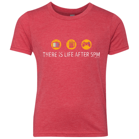 T-Shirts Vintage Red / YXS There Is Life After 5PM Youth Triblend T-Shirt