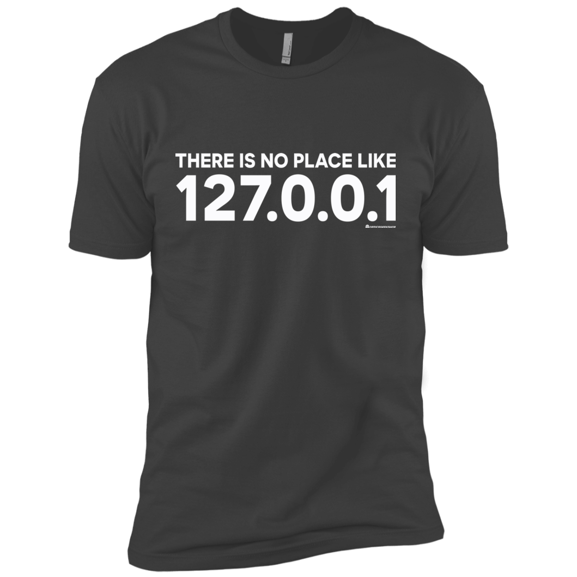 T-Shirts Heavy Metal / X-Small There Is No Place Like 127.0.0.1 Men's Premium T-Shirt