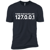 T-Shirts Indigo / X-Small There Is No Place Like 127.0.0.1 Men's Premium T-Shirt