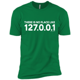 T-Shirts Kelly Green / X-Small There Is No Place Like 127.0.0.1 Men's Premium T-Shirt