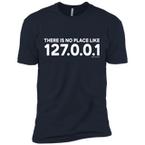 T-Shirts Midnight Navy / X-Small There Is No Place Like 127.0.0.1 Men's Premium T-Shirt