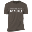 T-Shirts Warm Grey / X-Small There Is No Place Like 127.0.0.1 Men's Premium T-Shirt