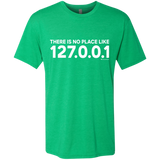 T-Shirts Envy / Small There Is No Place Like 127.0.0.1 Men's Triblend T-Shirt