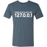 T-Shirts Indigo / Small There Is No Place Like 127.0.0.1 Men's Triblend T-Shirt