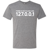 T-Shirts Premium Heather / Small There Is No Place Like 127.0.0.1 Men's Triblend T-Shirt