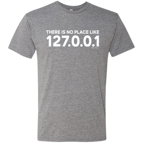 T-Shirts Premium Heather / Small There Is No Place Like 127.0.0.1 Men's Triblend T-Shirt