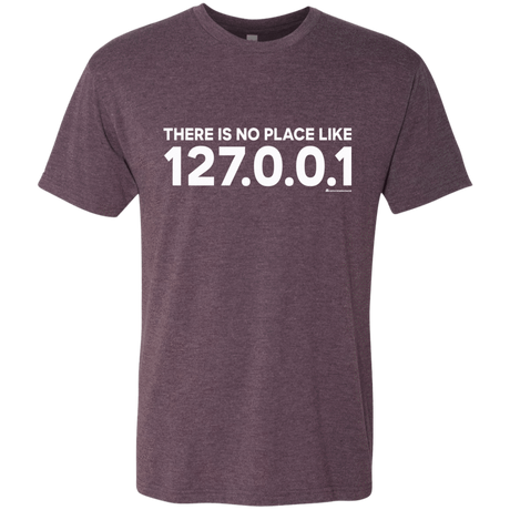 T-Shirts Vintage Purple / Small There Is No Place Like 127.0.0.1 Men's Triblend T-Shirt