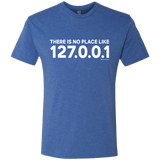 T-Shirts Vintage Royal / Small There Is No Place Like 127.0.0.1 Men's Triblend T-Shirt