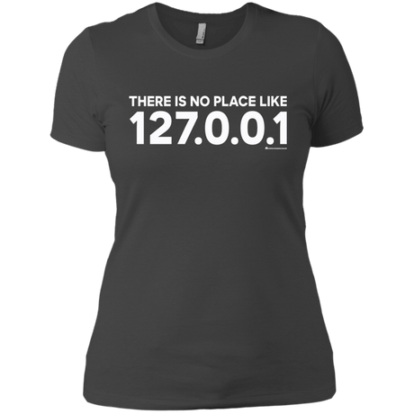 T-Shirts Heavy Metal / X-Small There Is No Place Like 127.0.0.1 Women's Premium T-Shirt