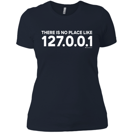 T-Shirts Midnight Navy / X-Small There Is No Place Like 127.0.0.1 Women's Premium T-Shirt