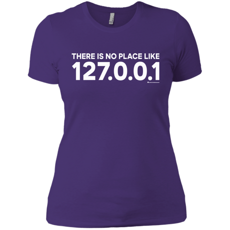 T-Shirts Purple Rush/ / X-Small There Is No Place Like 127.0.0.1 Women's Premium T-Shirt