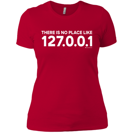 T-Shirts Red / X-Small There Is No Place Like 127.0.0.1 Women's Premium T-Shirt
