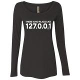 T-Shirts Vintage Black / Small There Is No Place Like 127.0.0.1 Women's Triblend Long Sleeve Shirt