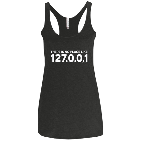 T-Shirts Vintage Black / X-Small There Is No Place Like 127.0.0.1 Women's Triblend Racerback Tank