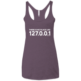 T-Shirts Vintage Purple / X-Small There Is No Place Like 127.0.0.1 Women's Triblend Racerback Tank