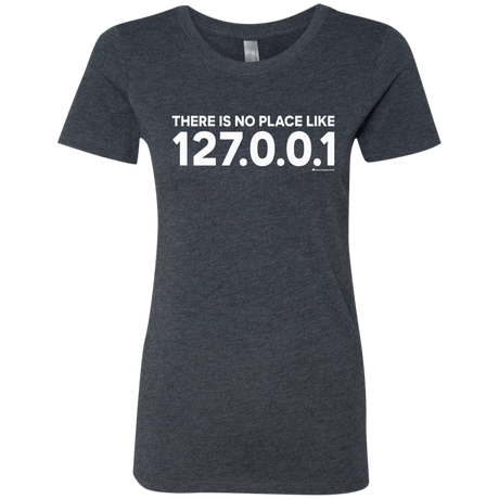 T-Shirts Vintage Navy / Small There Is No Place Like 127.0.0.1 Women's Triblend T-Shirt