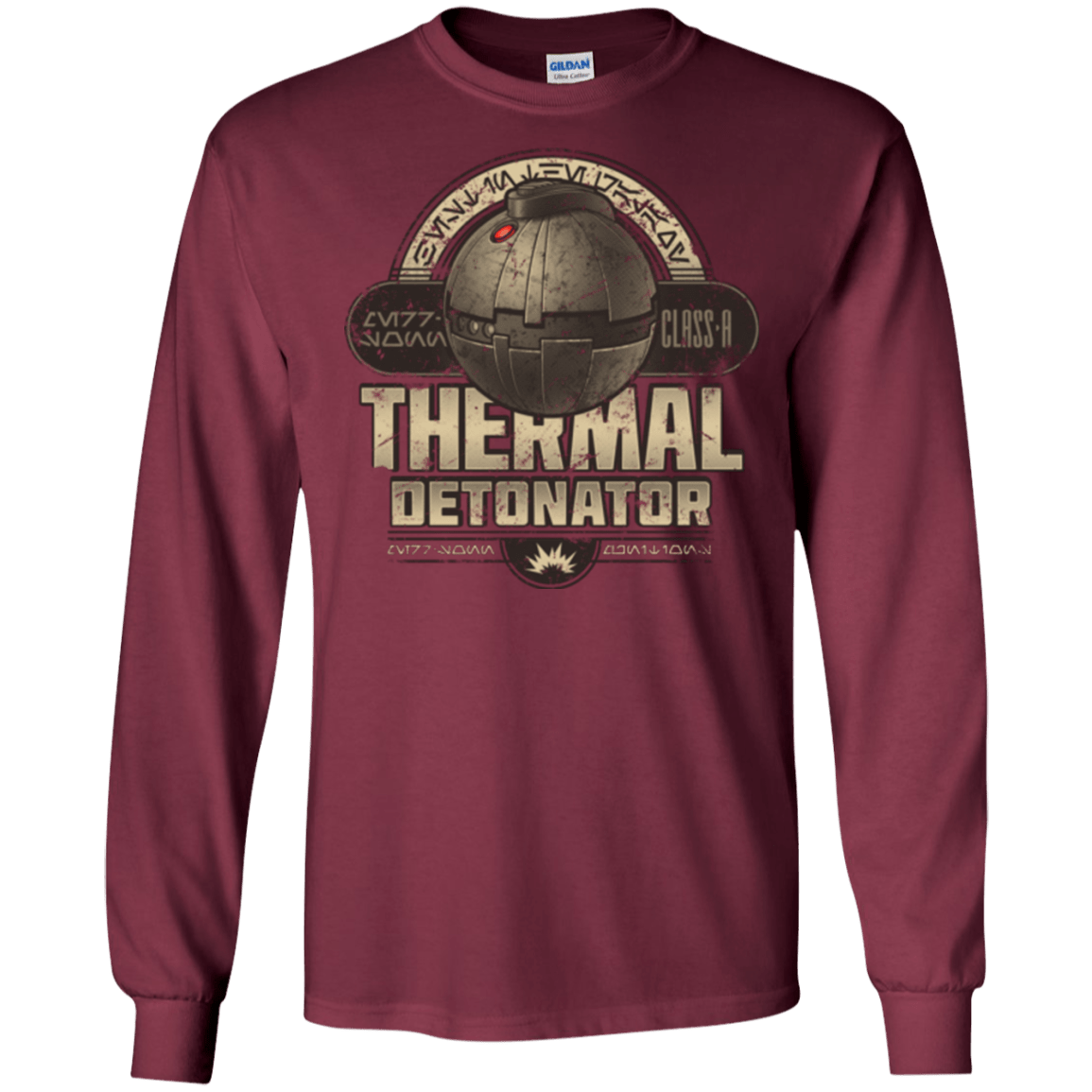 T-Shirts Maroon / S Therma Detonator Men's Long Sleeve T-Shirt