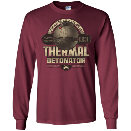 T-Shirts Maroon / S Therma Detonator Men's Long Sleeve T-Shirt