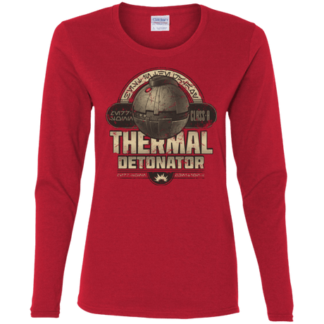T-Shirts Red / S Therma Detonator Women's Long Sleeve T-Shirt