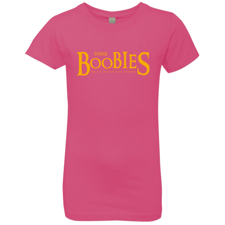 T-Shirts Hot Pink / YXS These boobies Girls Premium T-Shirt