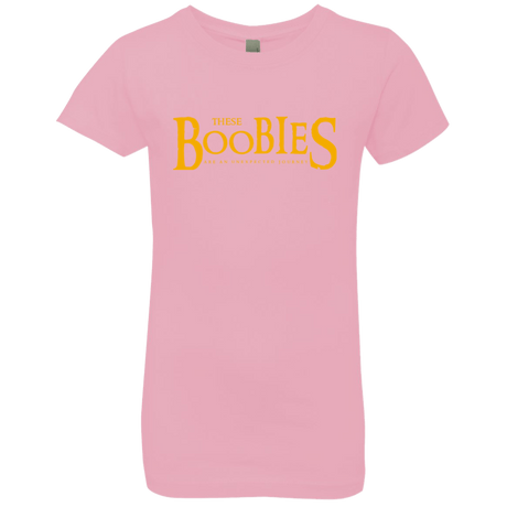 T-Shirts Light Pink / YXS These boobies Girls Premium T-Shirt