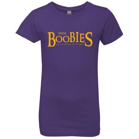 T-Shirts Purple Rush / YXS These boobies Girls Premium T-Shirt