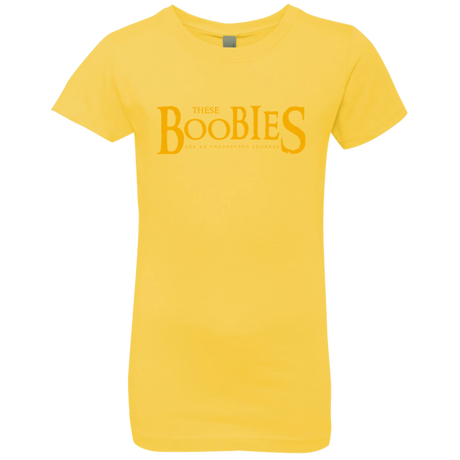 T-Shirts Vibrant Yellow / YXS These boobies Girls Premium T-Shirt